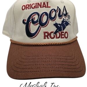 Original Coors Rodeo Beer Hat. Coors Banquet. SnapBack New With Tags! OS